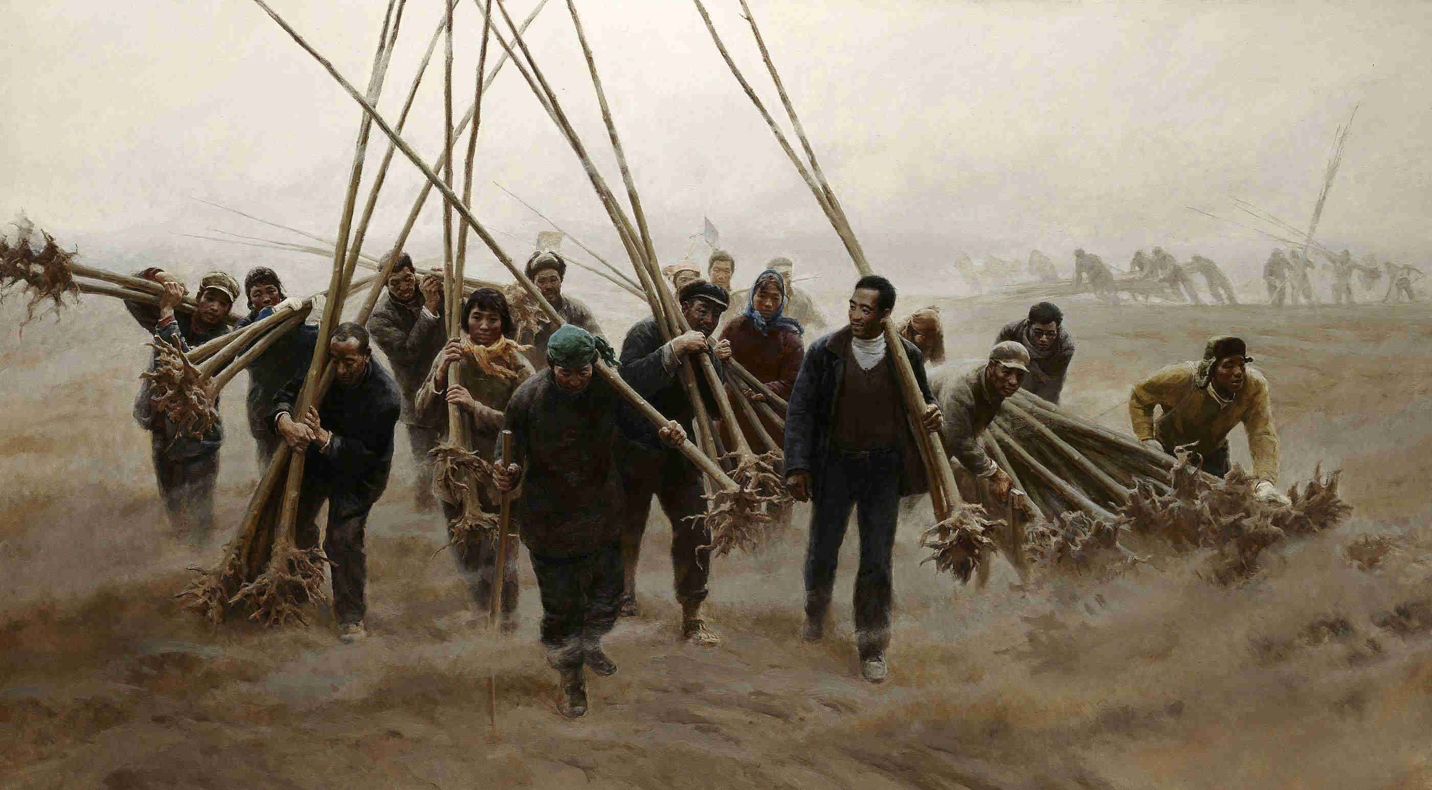焦裕祿（油畫(huà)） 220×400厘米 2009年 毛本華 王剛 鮑璐 郝米嘉 中國(guó)美術(shù)館藏_副本.jpg
